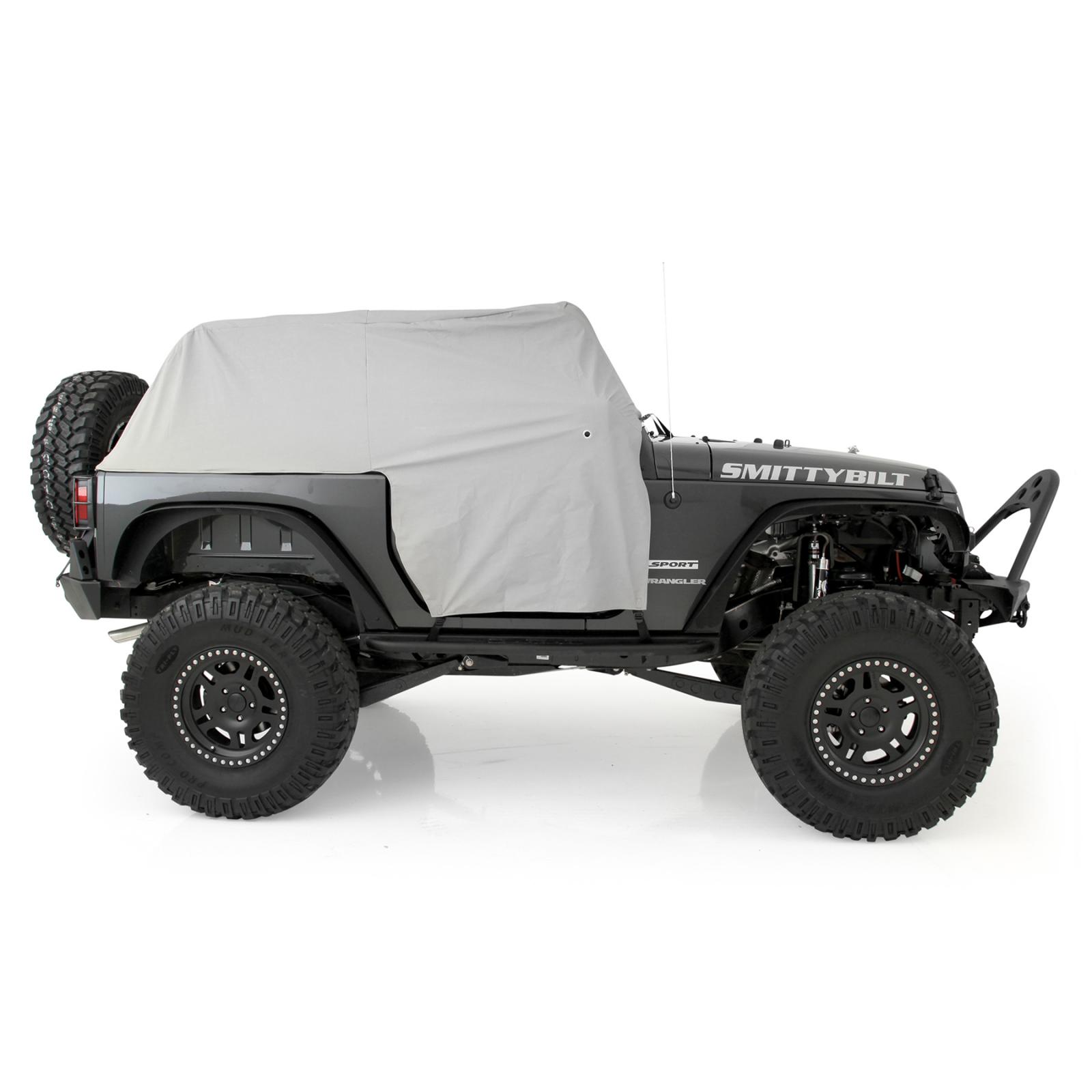 Cab Cover W/Door Flap 07-18 Wrangler JK 2DR Grey Smittybilt