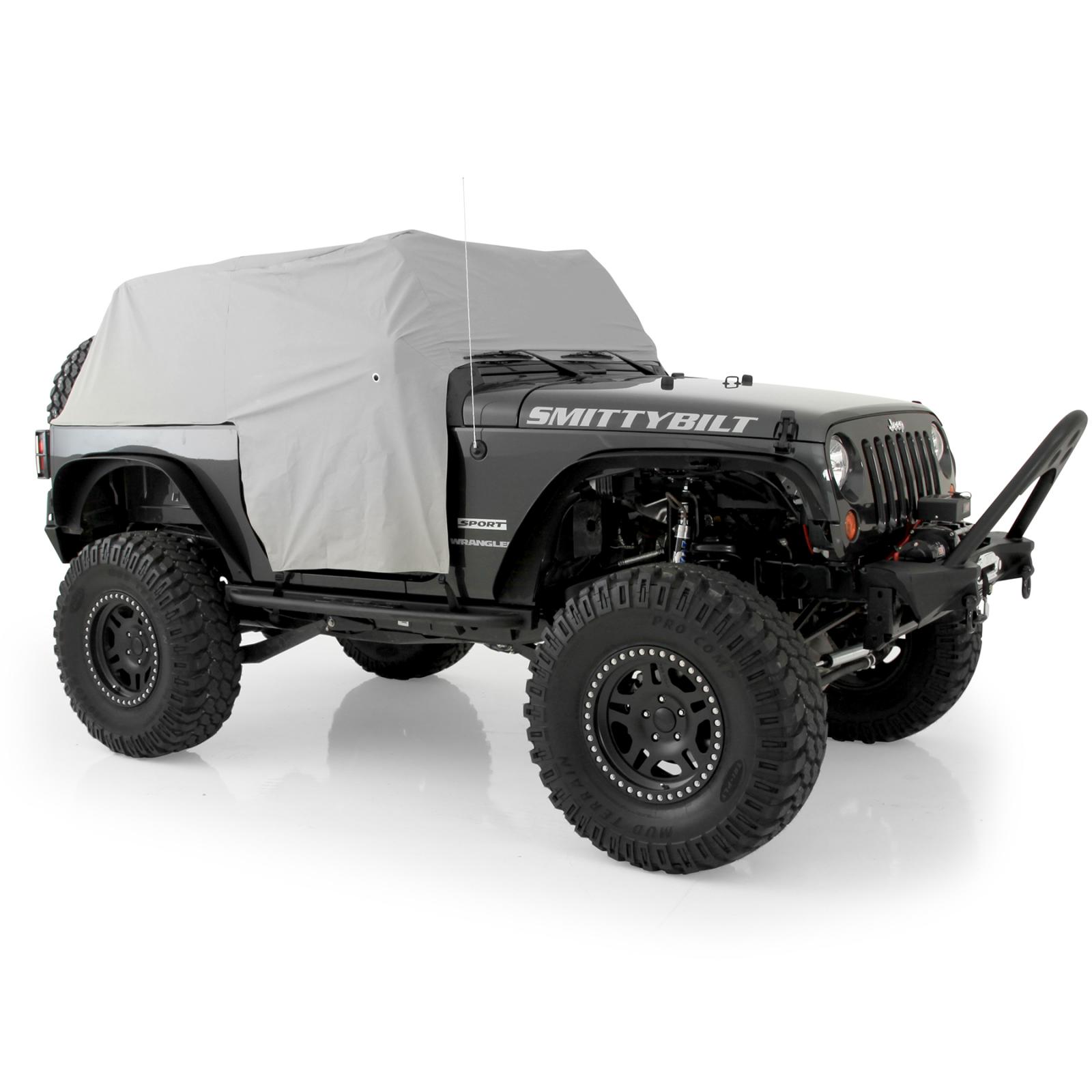 Cab Cover W/Door Flap 07-18 Wrangler JK 2DR Grey Smittybilt