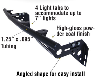 Street Light Bar 03-06 Silverado 1500HD/2500HD/3500HD Gloss Black Smittybilt
