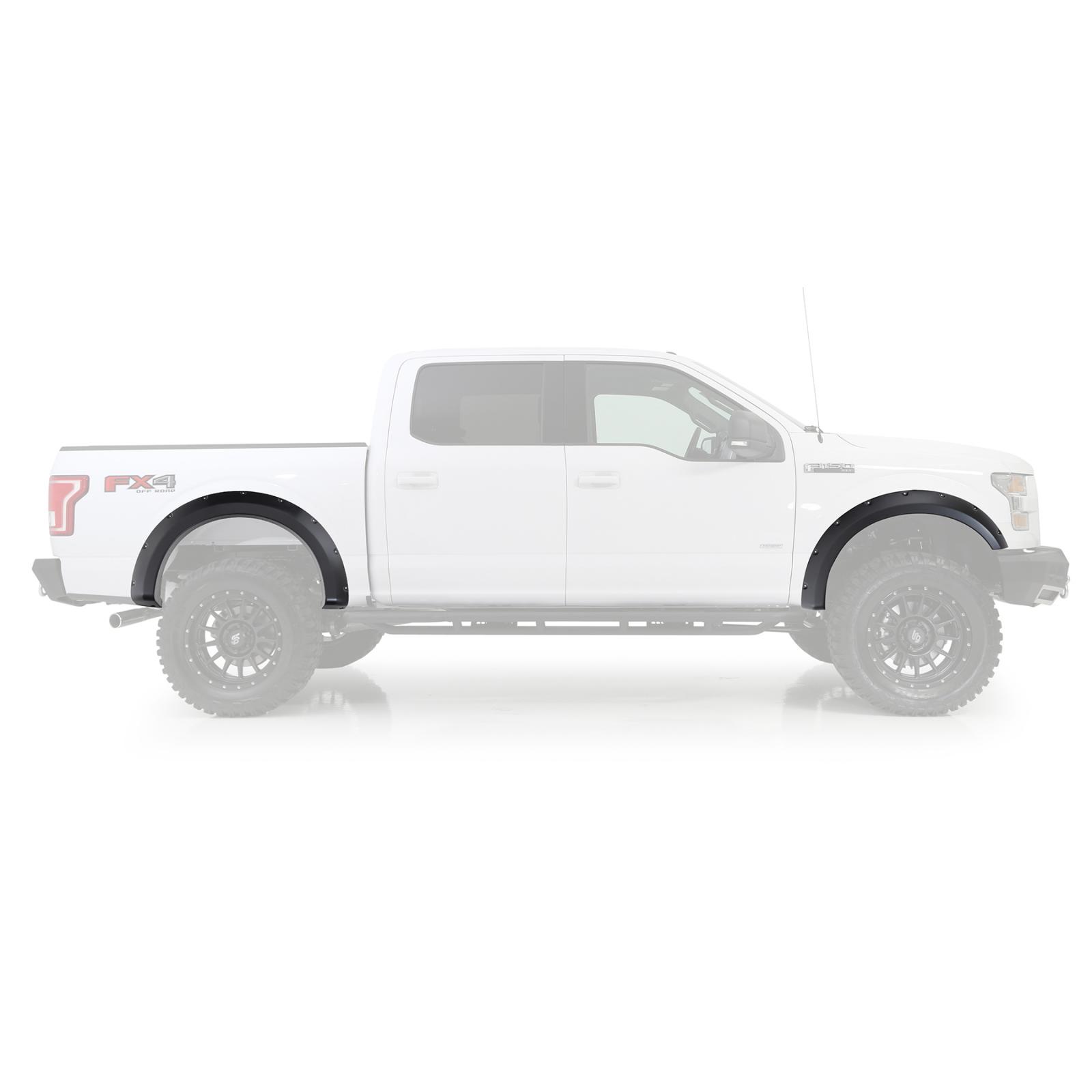 M1 Fender Flares 2015 Ford F150 Front/Rear Bolt On Black Smittybilt