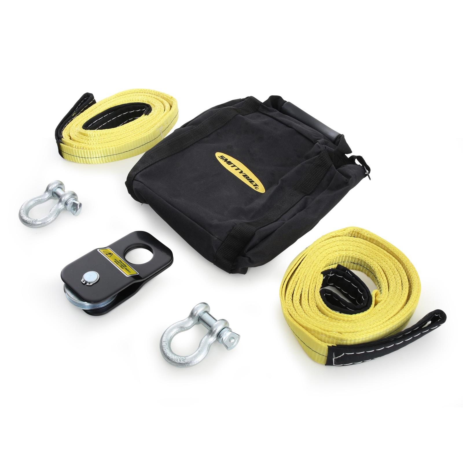 Winch Accessory Kit ATV Includes Snatch Block, Pair Of Shackles, Pair Of Straps Smittybilt