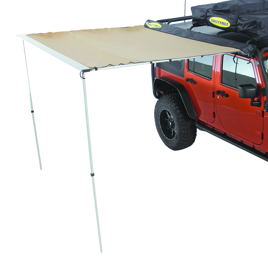 Overlander Awning 78 L x82 W Coyote Tan Smittybilt