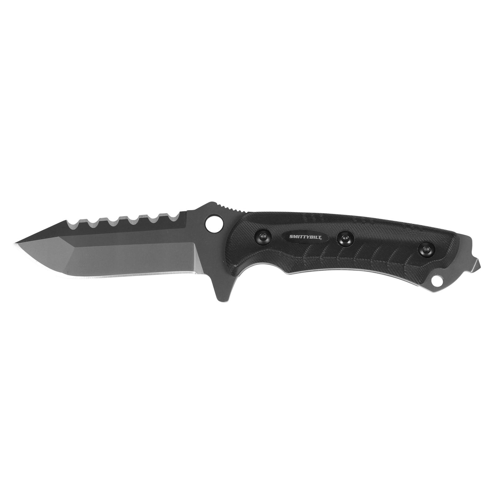 Survival Knife F.A.S.T. (Functional Agile Survival Trail) Knife 4 Inch Blade Black Smittybilt