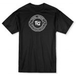 T-SHIRT,BURST CIRCLE,BLACK,MENS TALL XX-LARGE