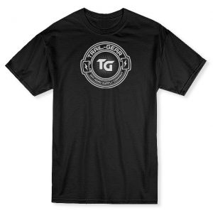 T-SHIRT,BURST CIRCLE,BLACK,MENS TALL XX-LARGE