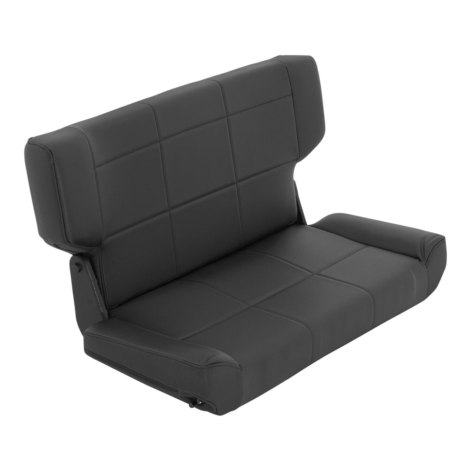 Rear Seat 97-06 Wrangler TJ Fold And Tumble Vinyl Denim Black Smittybilt 