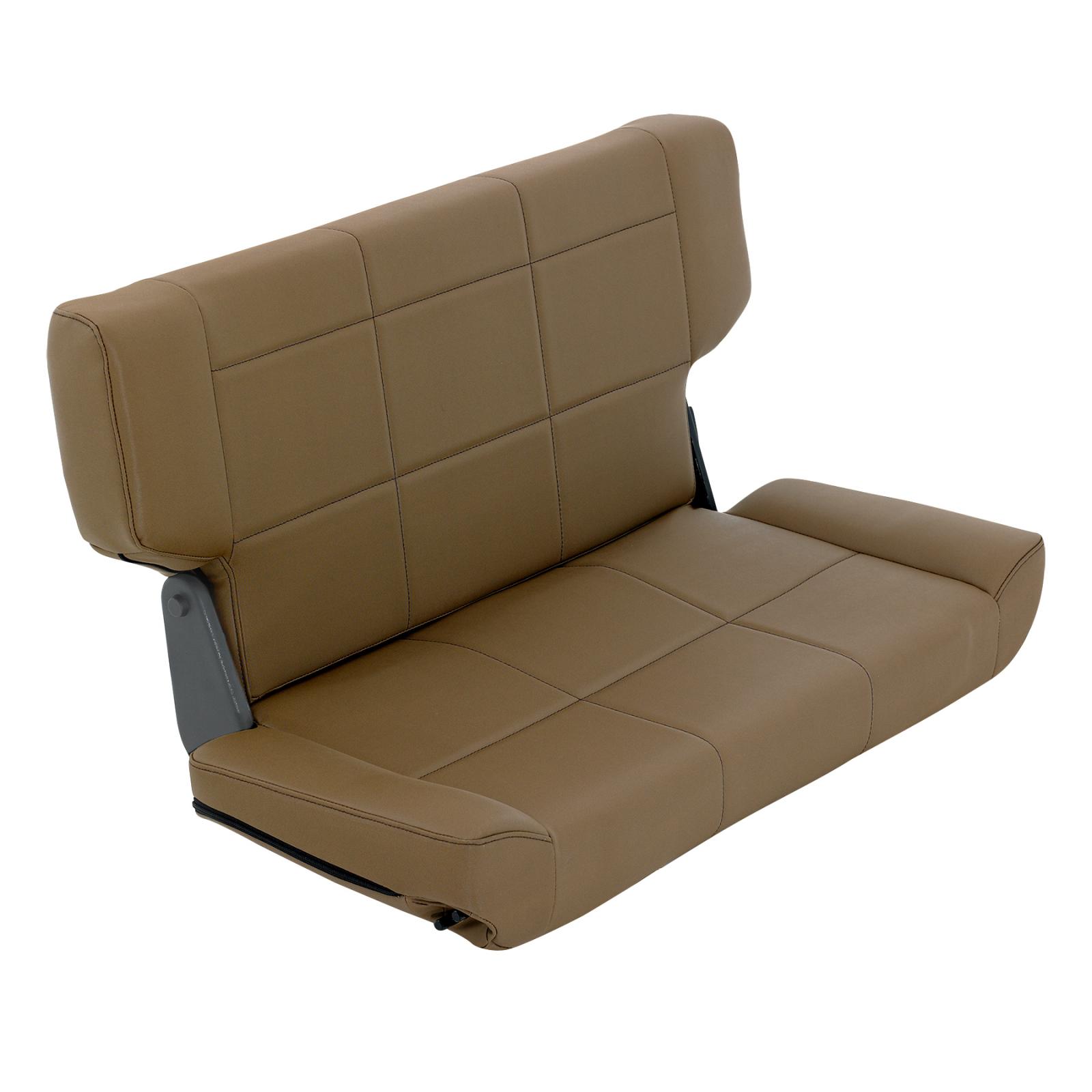 Rear Seat 97-06 Wrangler TJ Fold And Tumble Vinyl Denim Spice Smittybilt 