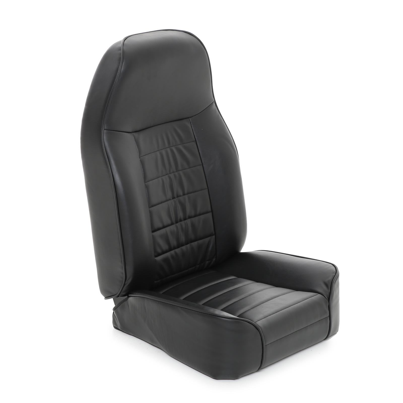 Front Seat Standard Bucket 76-14 Wrangler CJ/YJ/TJ/LJ/JK Vinyl Black Smittybilt