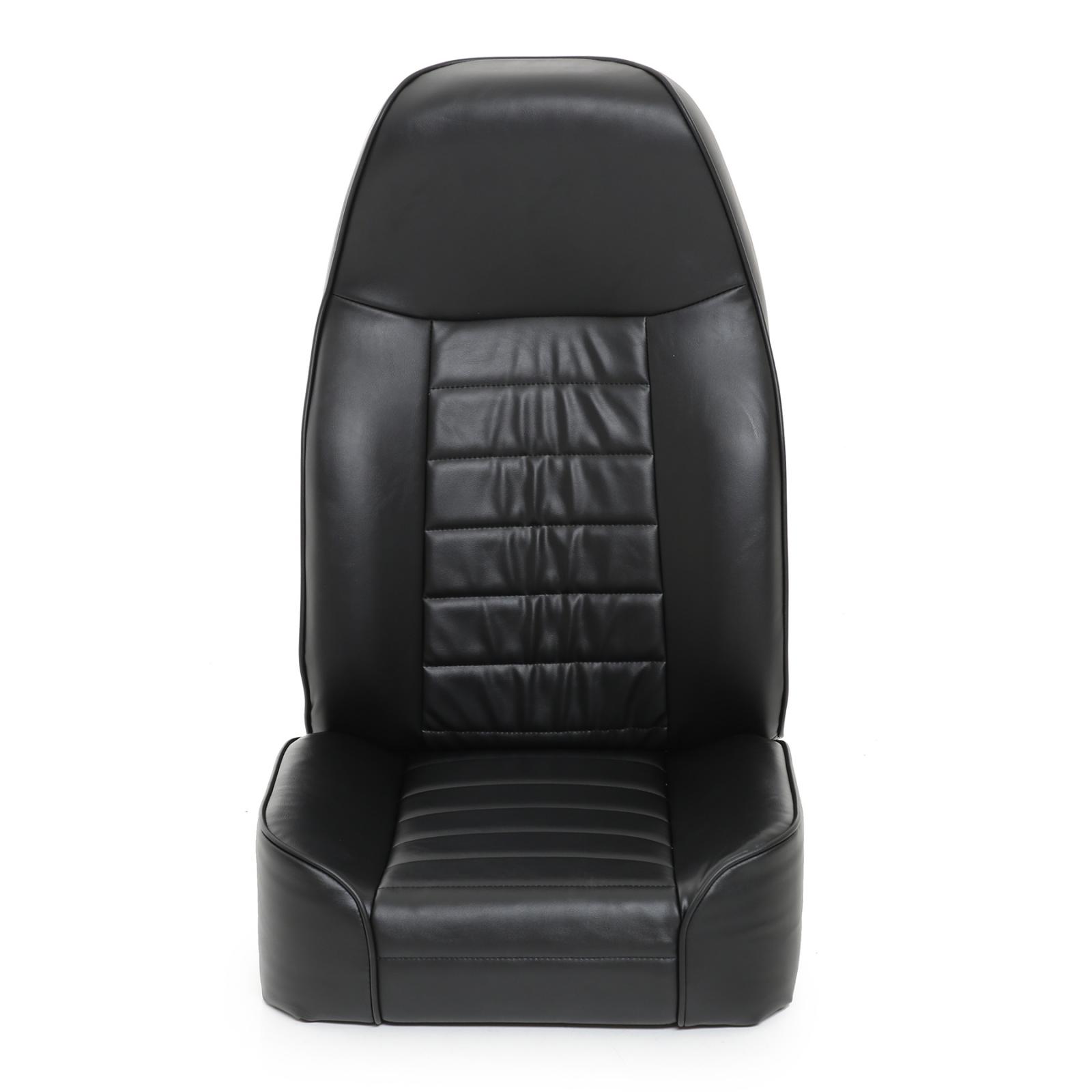 Front Seat Standard Bucket 76-14 Wrangler CJ/YJ/TJ/LJ/JK Vinyl Black Smittybilt