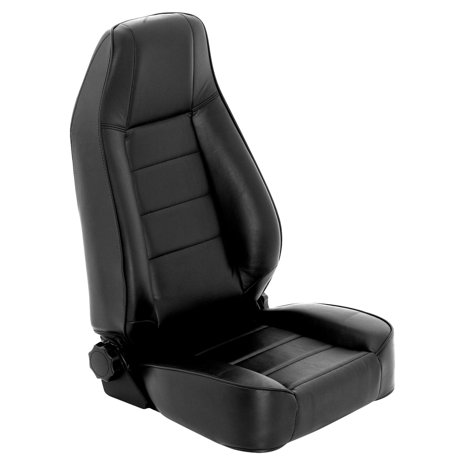 Front Seat Factory Style Replacement W/ Recliner 76-16 Wrangler CJ/YJ/TJ/LJ/JK Vinyl Black Smittybilt