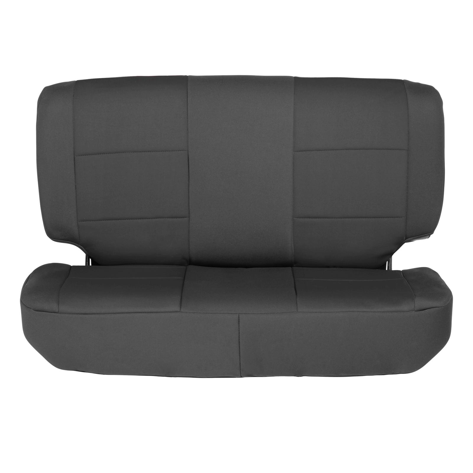 Neoprene Seat Cover 97-02 Wrangler TJ Set Front/Rear Black Smittybilt