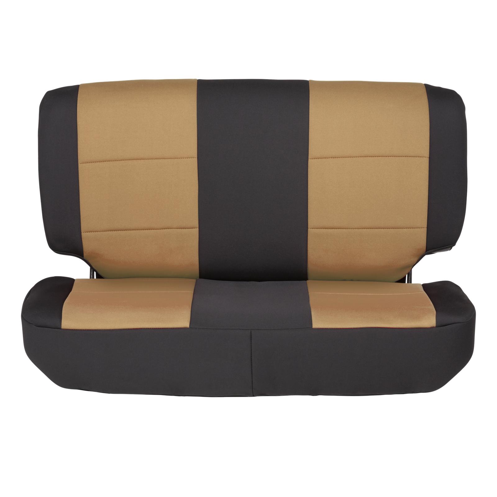 Neoprene Seat Cover 97-02 Wrangler TJ Set Front/Rear Tan Smittybilt
