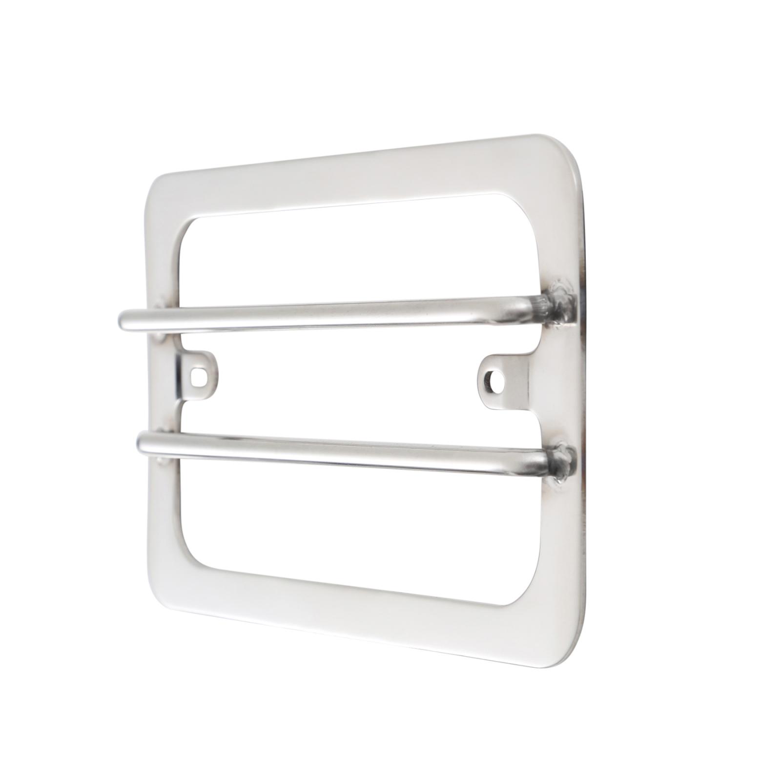 Euro Head Light Guards 97-06 Wrangler TJ Stainless Steel 4 Piece Smittybilt
