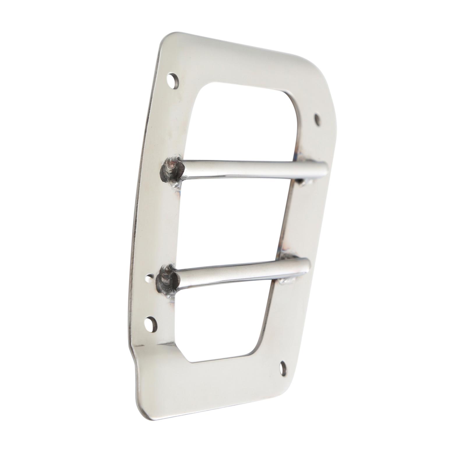 Euro Head Light Guards 97-06 Wrangler TJ Stainless Steel 4 Piece Smittybilt