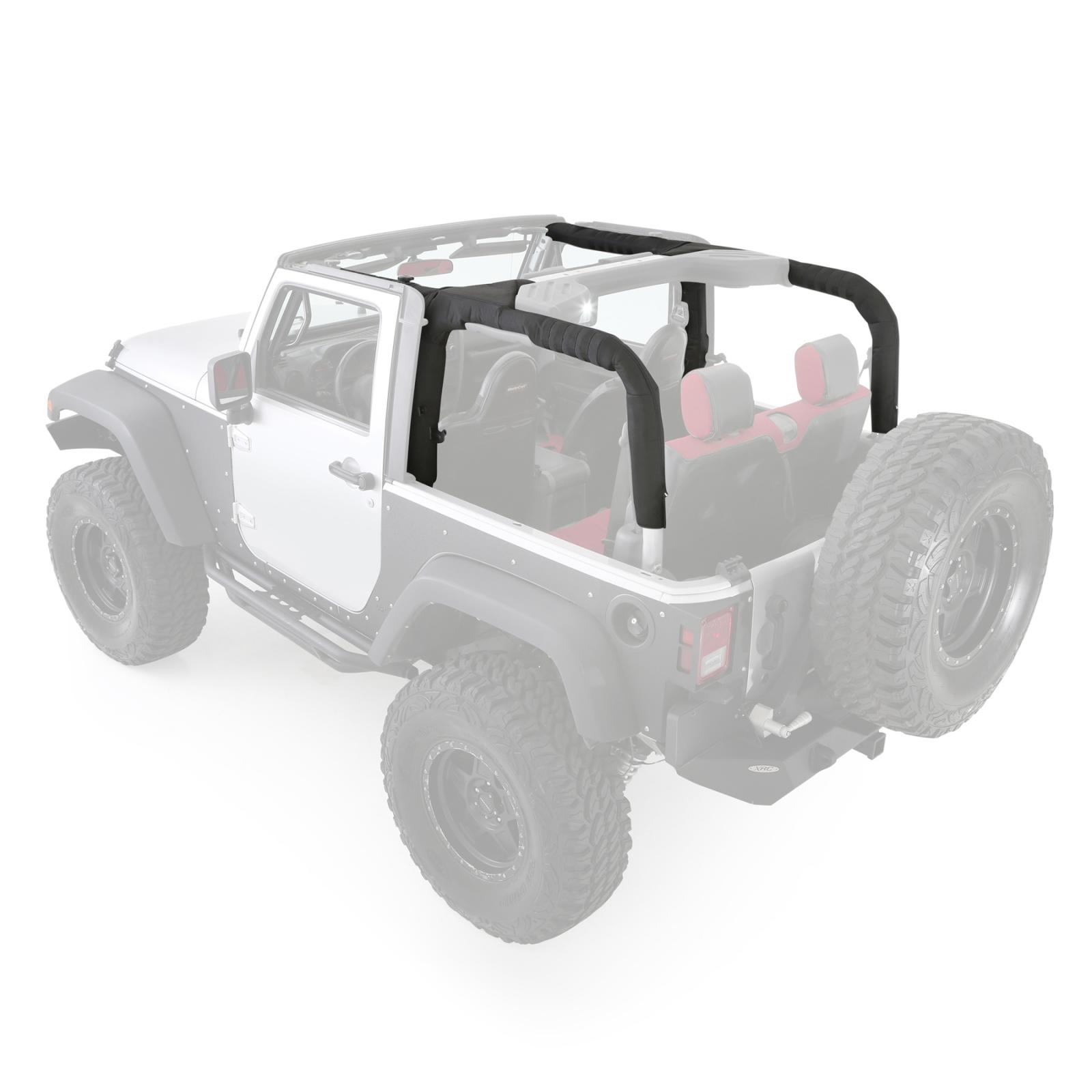 Replacement MOLLE Roll Bar Padding Cover Kit 07-18 Wrangler JK 2 DR Smittybilt