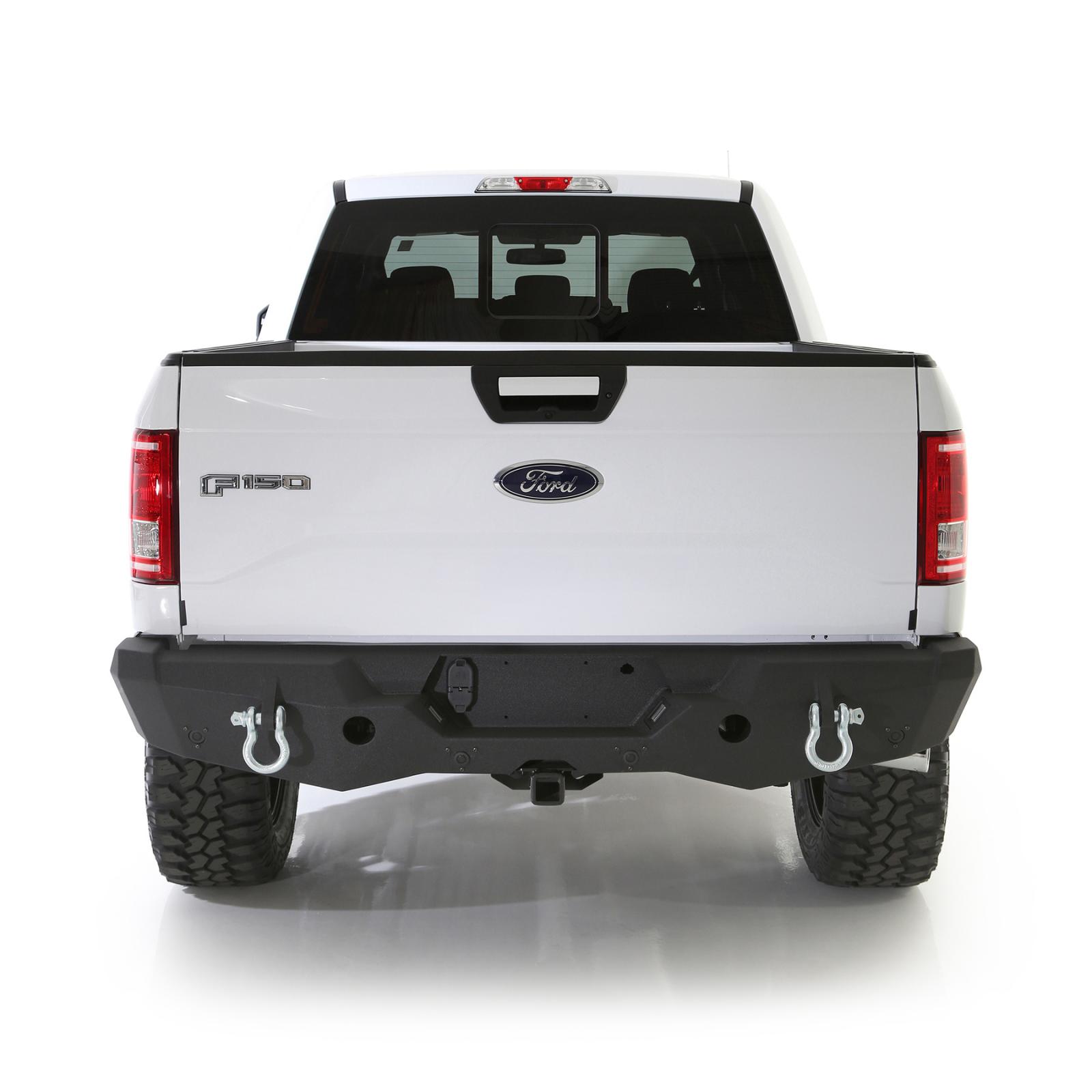 M1 Rear Bumper 15-16 Ford F150 Powdercoat Black Smittybilt