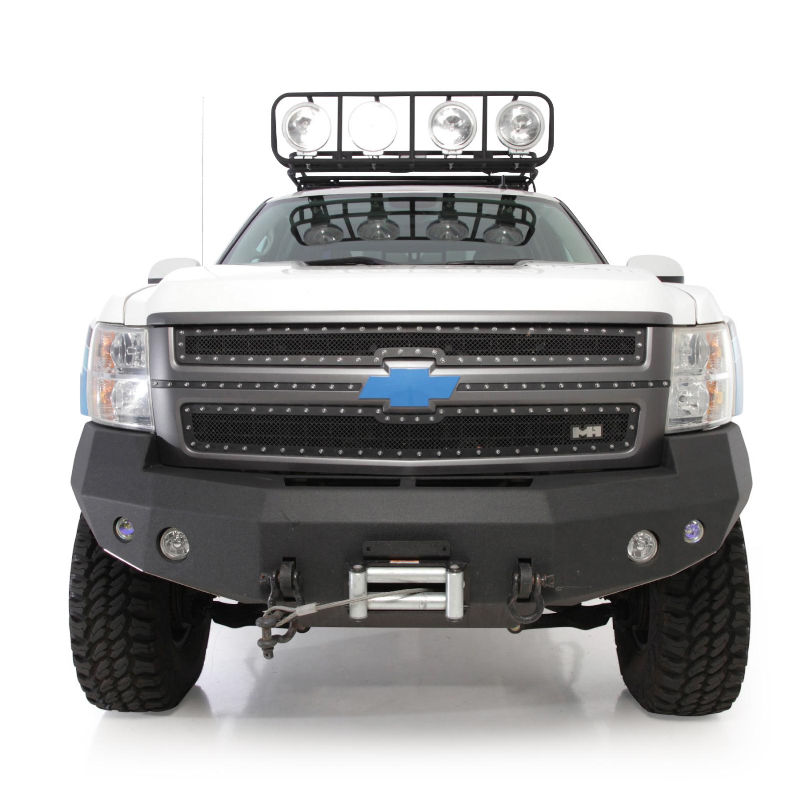 M1 S/S Wire Mesh Grille 07.5-10 Silverado 2500/3500 HD Black Smittybilt