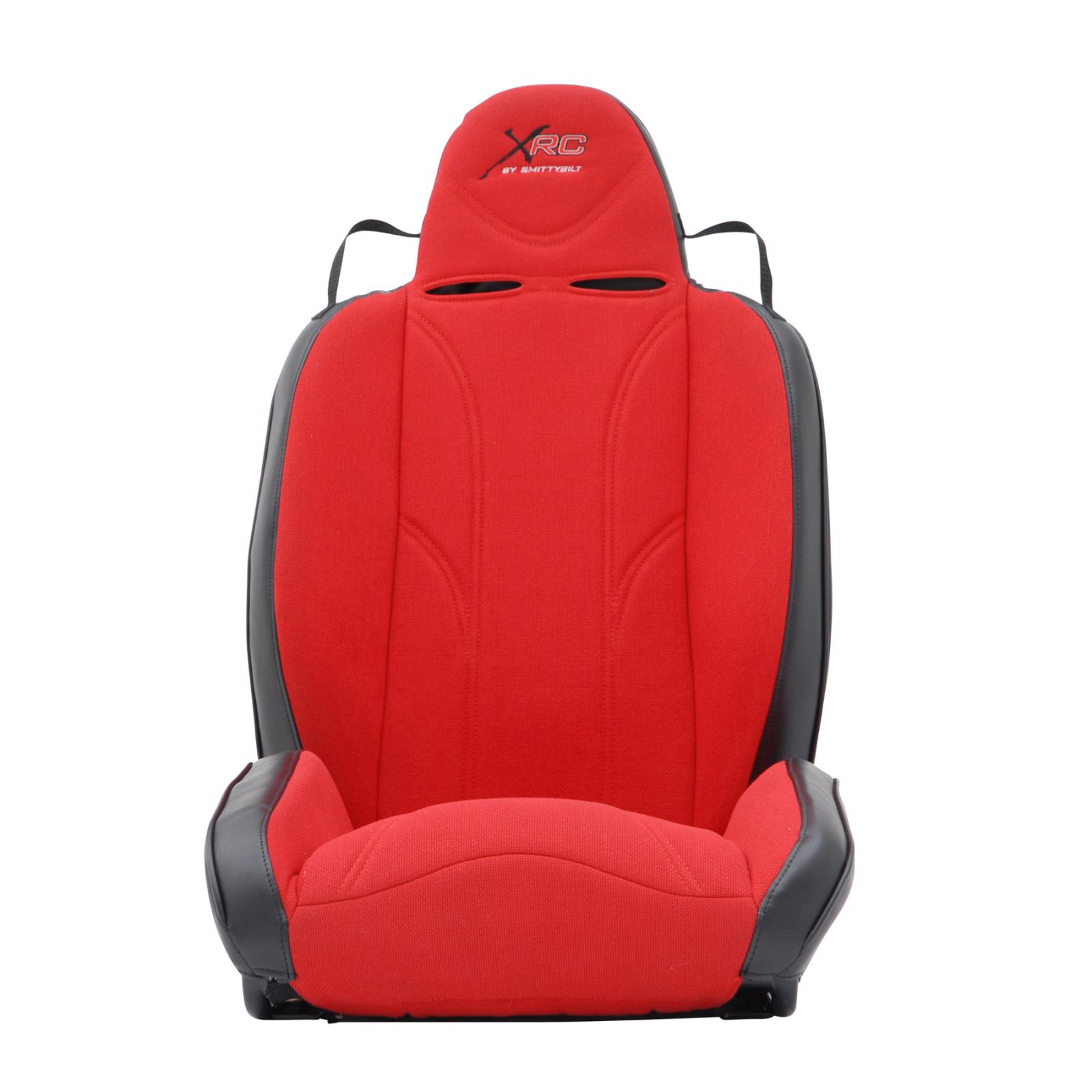 XRC Suspension Seat Passenger Side 76-18 Wrangler CJ/YJ/TJ/LJ/JK Black Sides Red Center Smittybilt