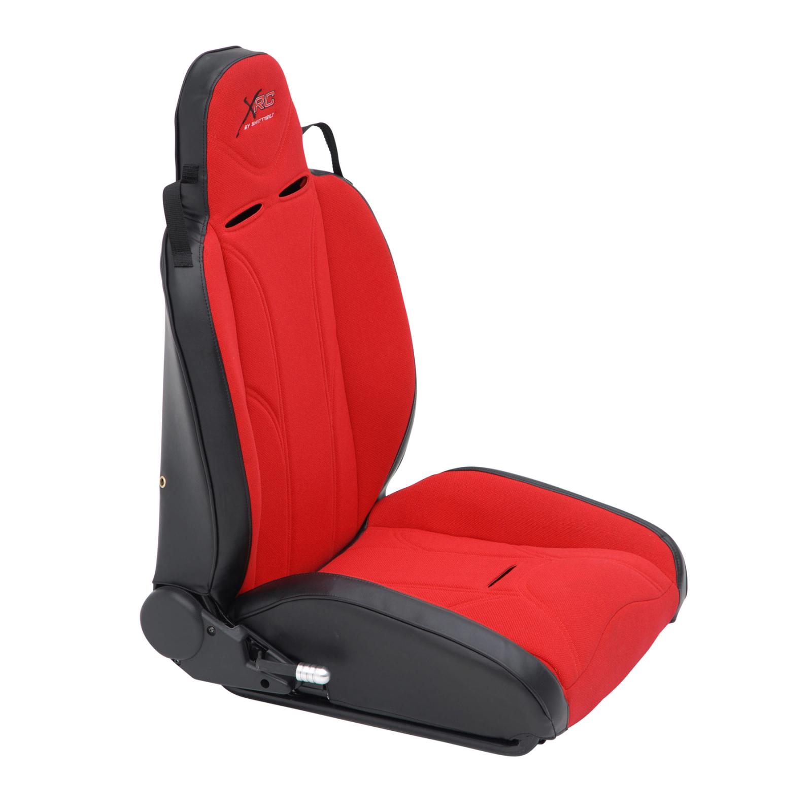 XRC Suspension Seat Passenger Side 76-18 Wrangler CJ/YJ/TJ/LJ/JK Black Sides Red Center Smittybilt