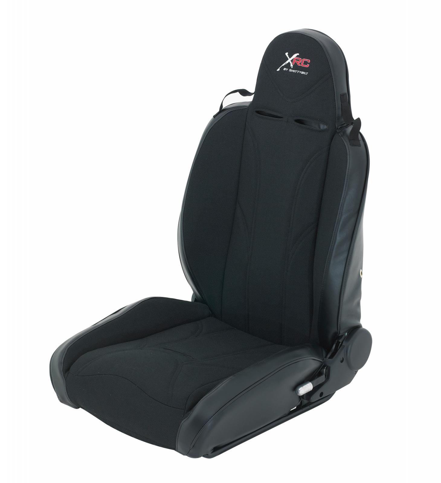XRC Suspension Seat Drivers Side 76-2018 Wrangler CJ/YJ/TJ/LJ/JK Black Sides Black Center Smittybilt