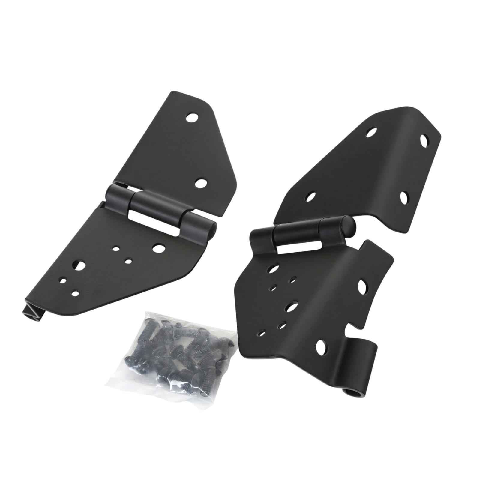 Windshield Hinges 76-95 Wrangler YJ/CJ Black Smittybilt