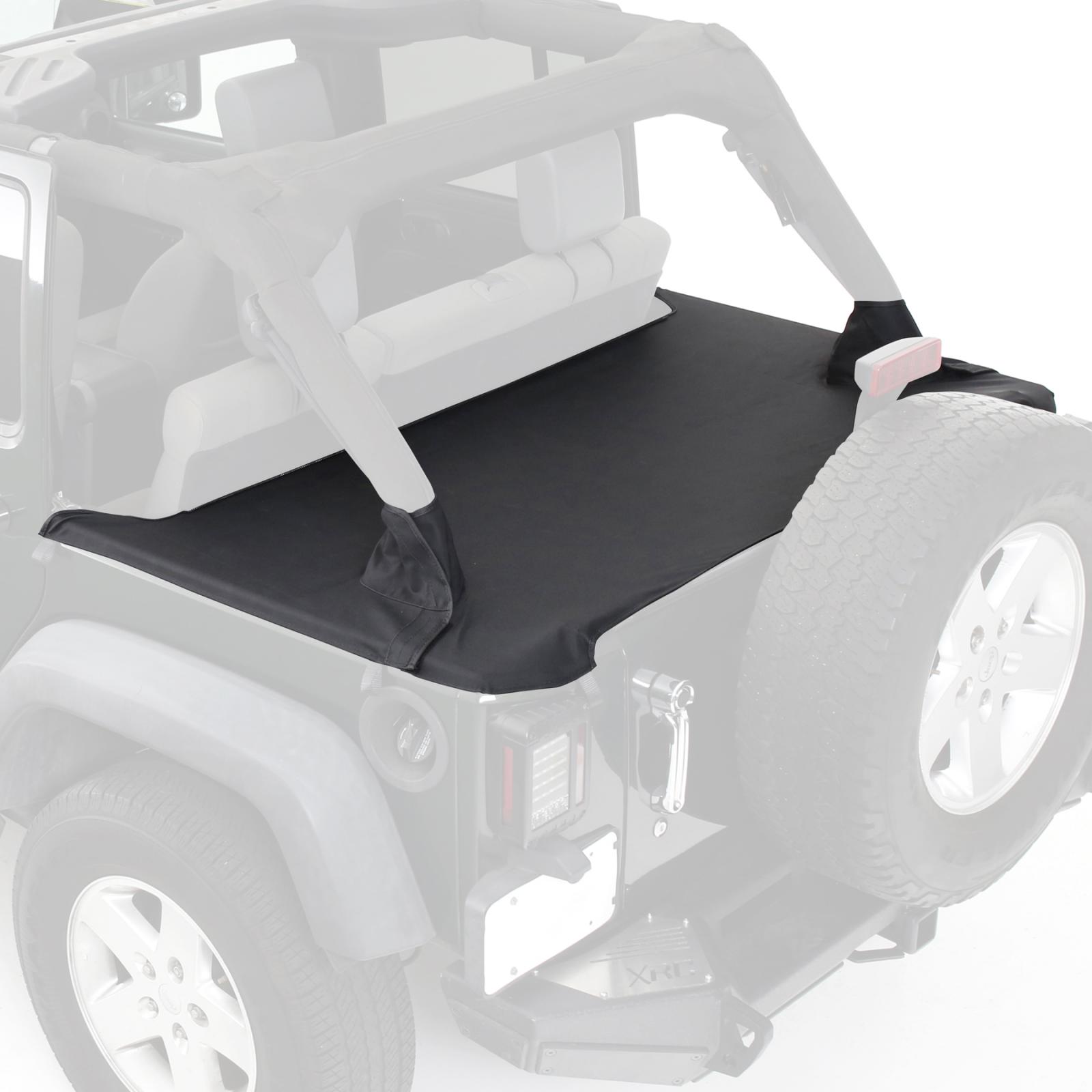 Tonneau Cover For OEM Soft Top W/Channel Mount 07-18 Wrangler JK 4DR Black Diamond Smittybilt