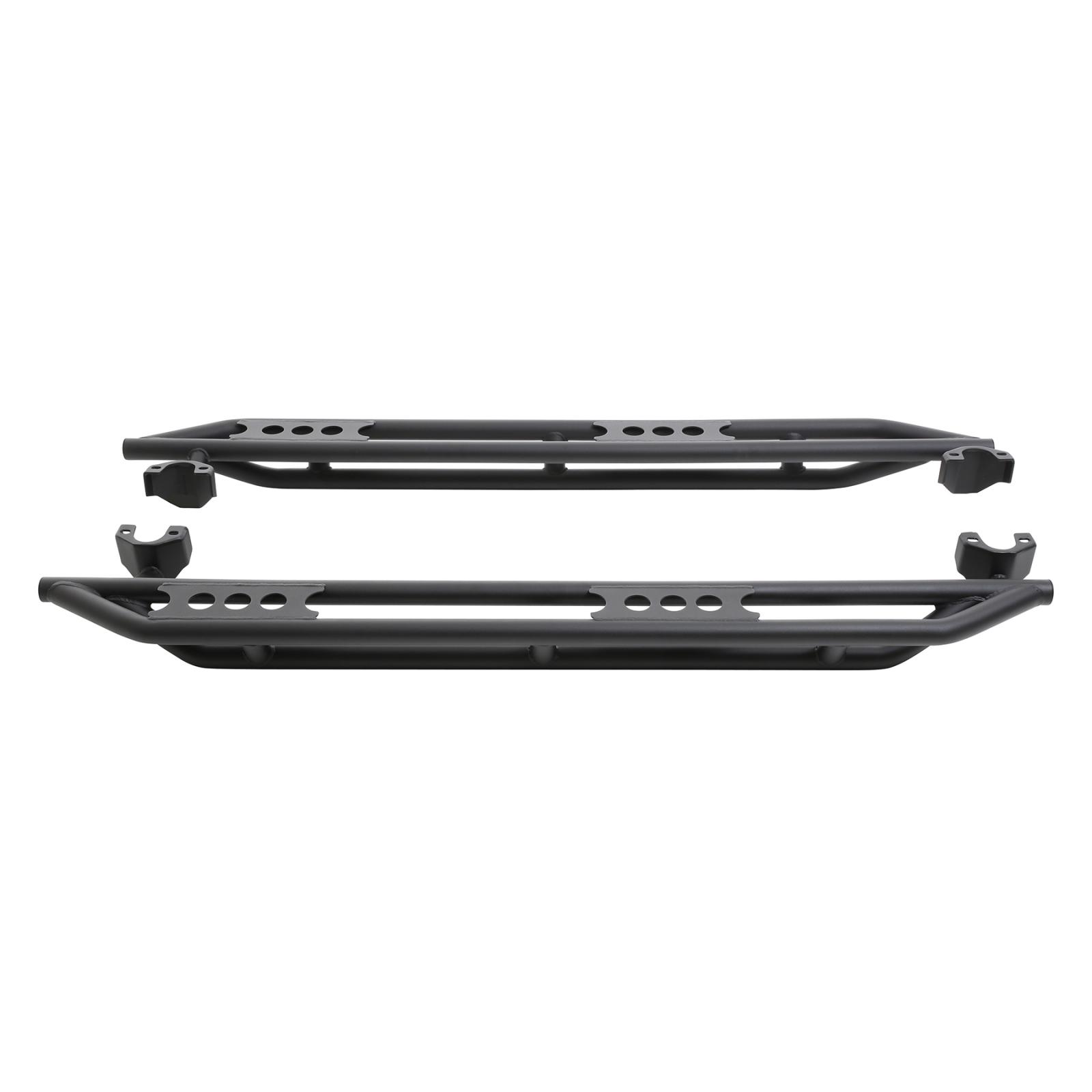 SRC Side Armor 07-18 JK Wrangler Unlimited 4 Door Light Textured Black Powdercoat Smittybilt