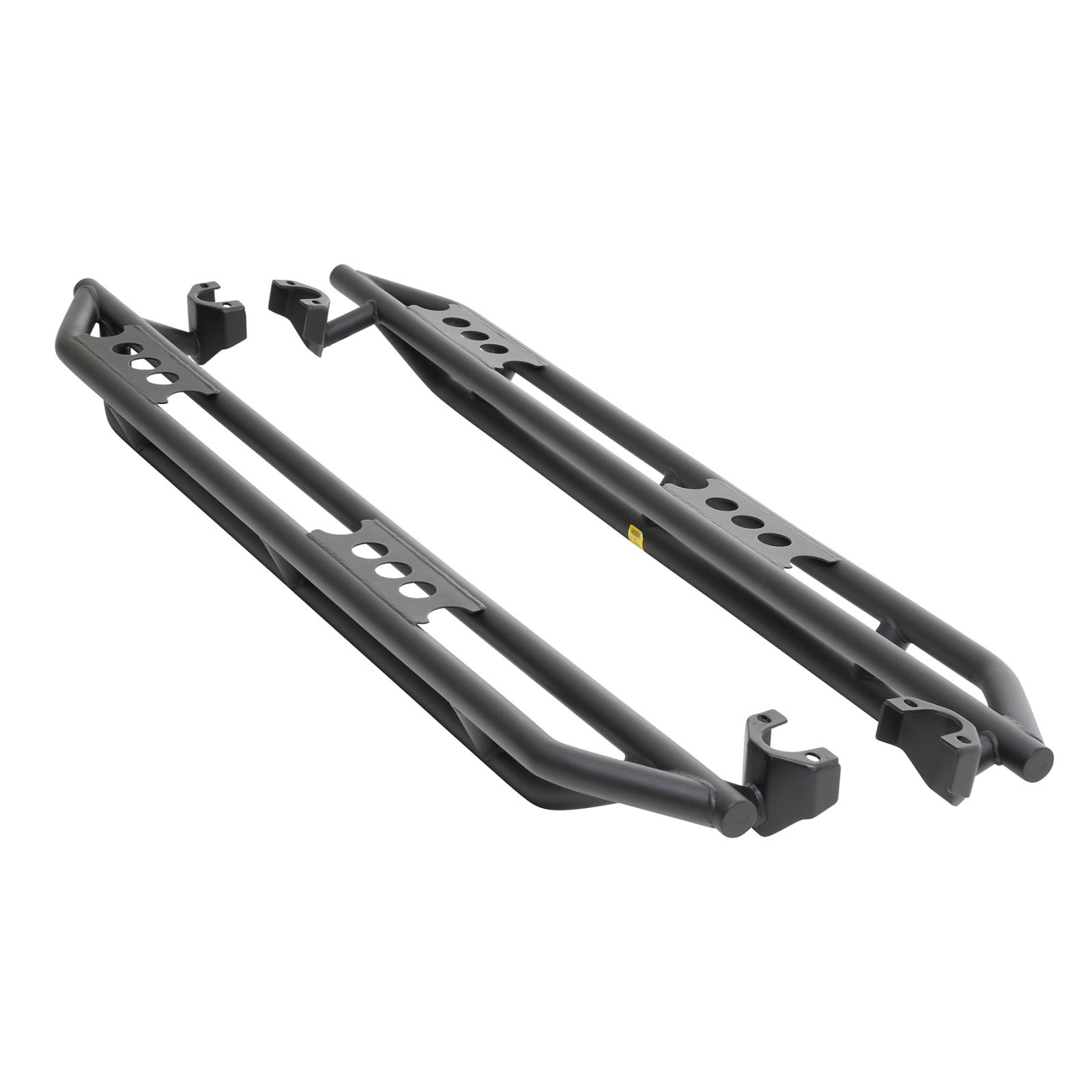 SRC Side Armor 07-18 JK Wrangler Unlimited 4 Door Light Textured Black Powdercoat Smittybilt