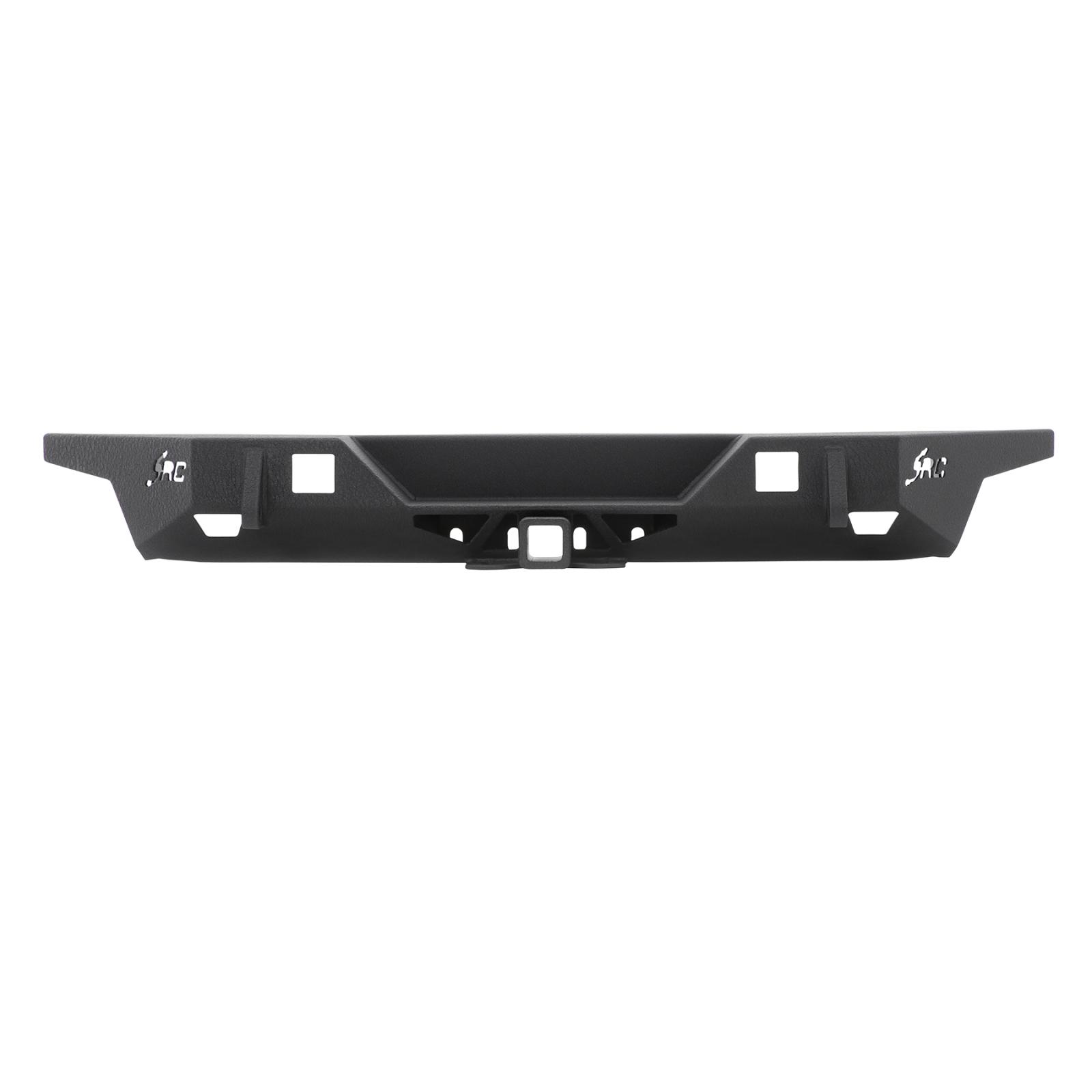 Jeep JK SRC Carbine Rear Bumper Receiver Hitch D-Ring Mounts 2007-2018 Wrangler JK Black Smittybilt