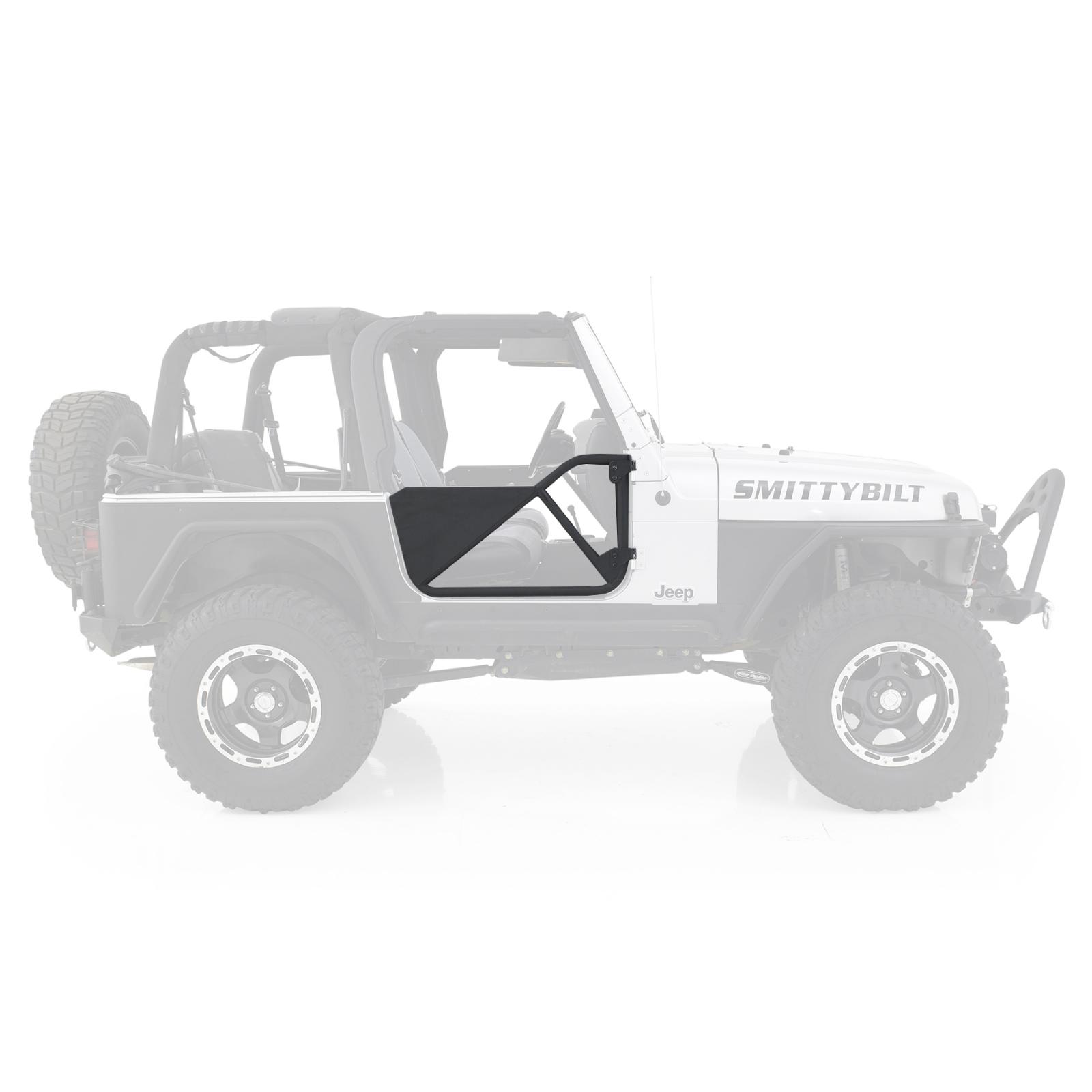 SRC Tubular Doors Rear 97-06 Wrangler TL/LJ Black Textured SmittyBilt