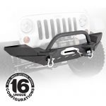 XRC M.O.D. Option Mid Width End Plates 07-18 Wrangler JK Black Textured Smittybilt