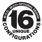 XRC M.O.D. Option Full Width End Plates Smittybilt Black Textured