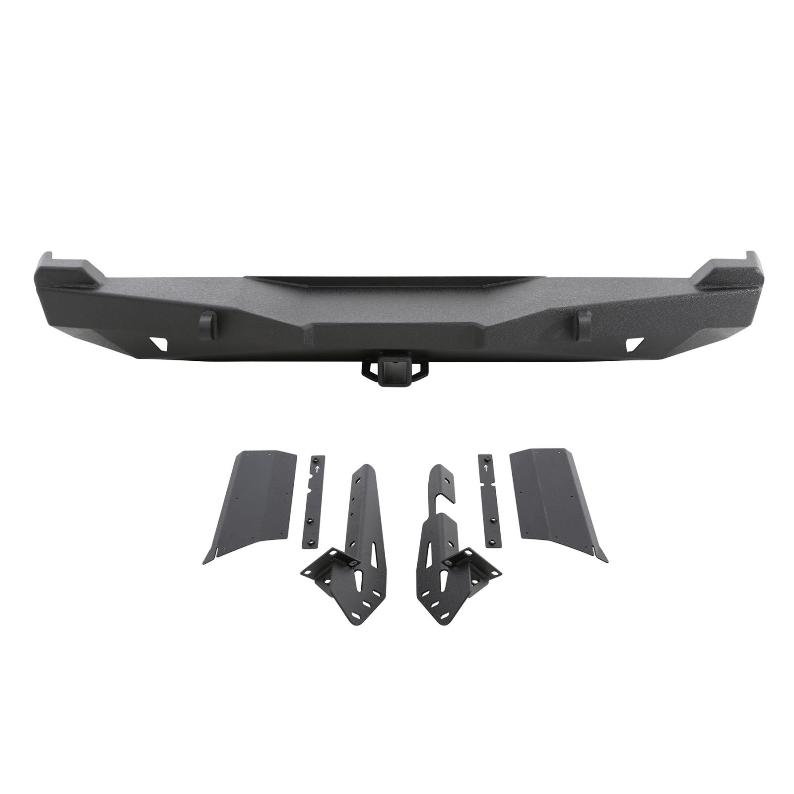 XRC Rear Bumper W/Hitch 84-01 Cherokee XJ Black Textured Smittybilt