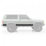 XRC Body Cladding 84-01 Cherokee XJ 2 DR Black Textured Smittybilt
