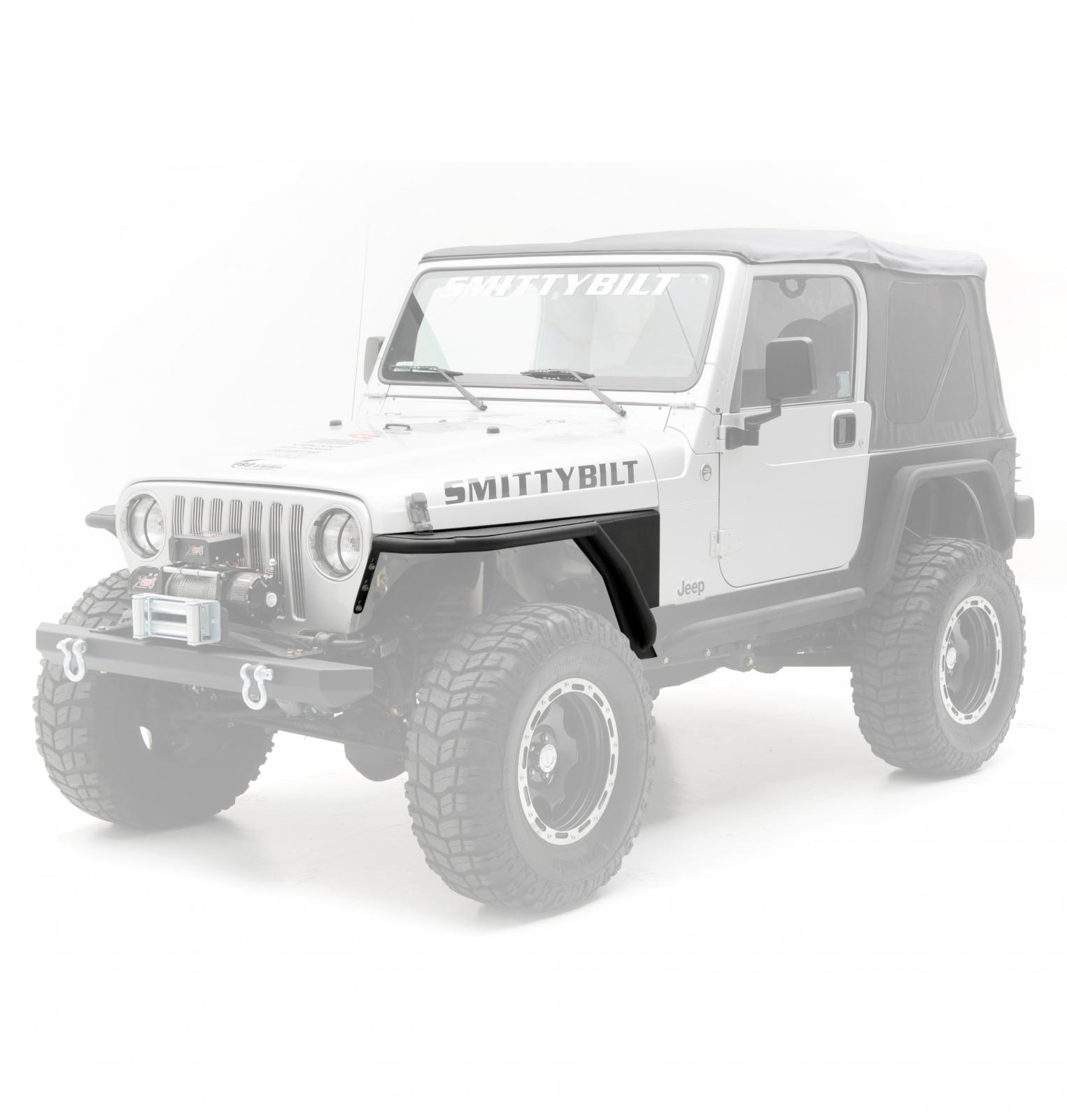 XRC Front Tube Fenders 97-06 Wrangler TJ/LJ 3 Inch Flare Black Textured Smittybilt