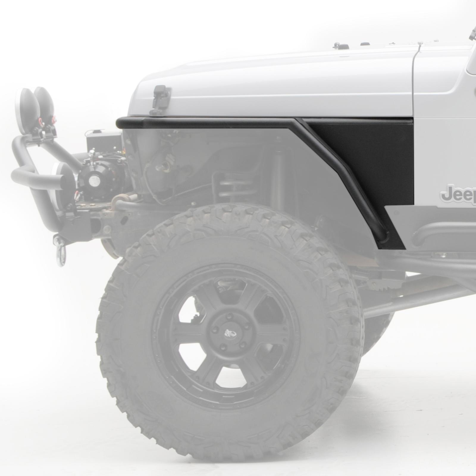 XRC Front Tube Fenders 97-06 Wrangler TJ/LJ 3 Inch Flare Black Textured Smittybilt