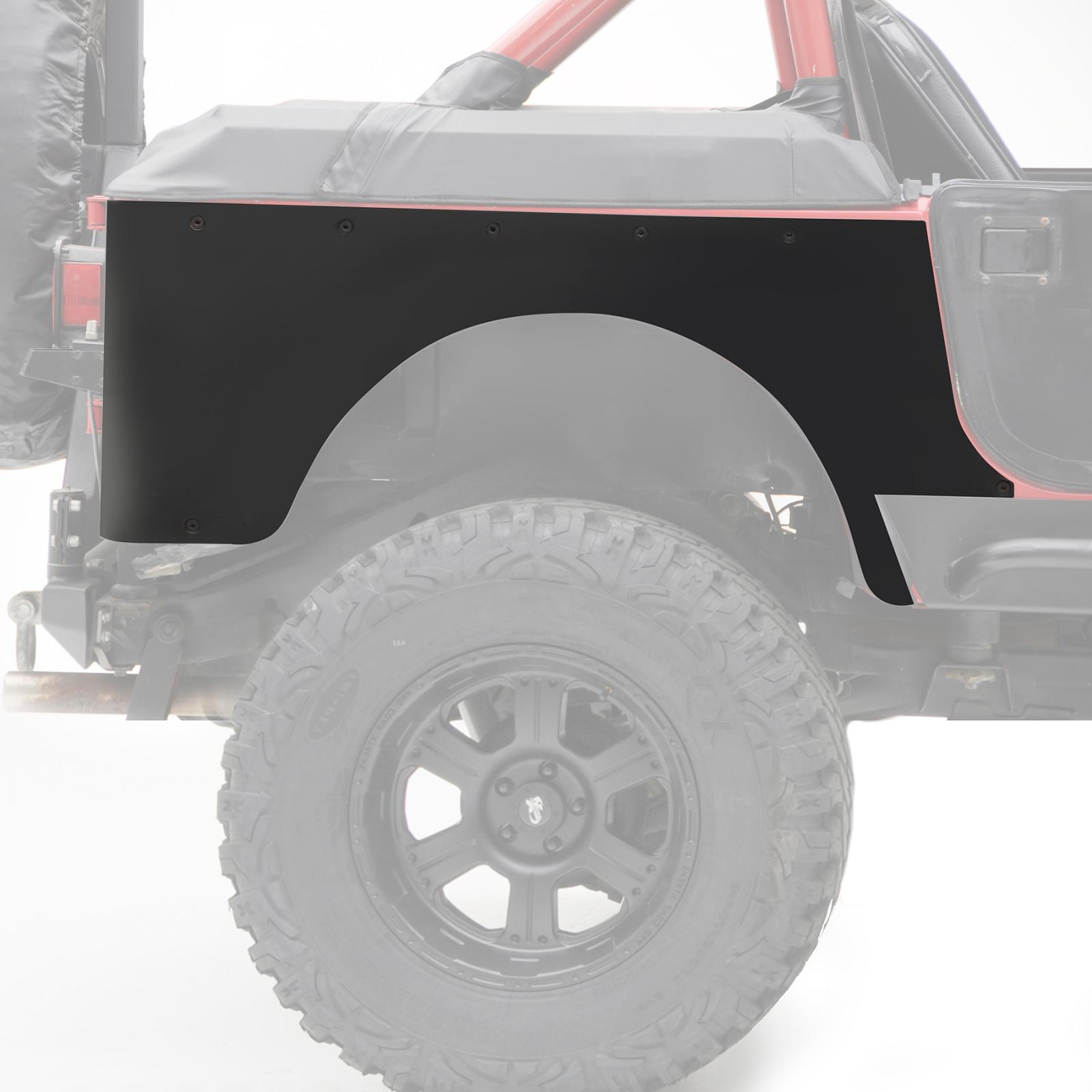 XRC Rear Corner Guards 87-95 Wrangler YJ Black Textured Smittybilt