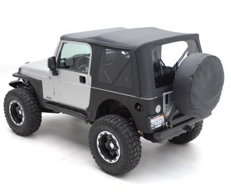 XRC Rear Corner Guards 76-86 CJ7 Black Textured Smittybilt
