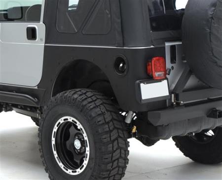 XRC Rear Corner Guards 76-86 CJ7 Black Textured Smittybilt