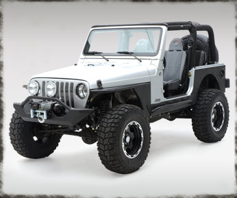 Jeep JK Rock Slider 07-18 Wrangler JK 2/4 Door Atlas XRC Tan Powdercoat Smittybilt