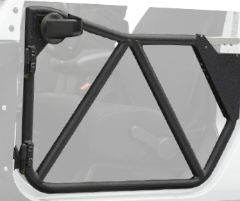 Jeep Tubular Doors Front 18-Present Jeep JL Wrangler 2 Door/4 Door Steel Black Powdercoat Smittybilt