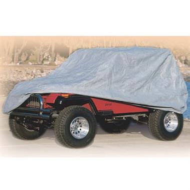 Complete Car Cover 04-06 Wrangler Unlimited/Rubicon Unlimited Gray W/Storage Bag Smittybilt
