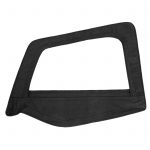 Soft Top Door Skin W/ Frame 87-95 Wrangler YJ Driver Side Denim Black Smittybilt