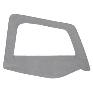 Soft Top Door Skin W/ Frame 87-95 Wrangler YJ Passenger Side Denim Gray Smittybilt