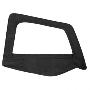 Soft Top Door Skin W/ Frame 87-95 Wrangler YJ Passenger Side Denim Black Smittybilt