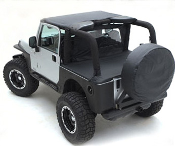 Wind Breaker 76-06 Wrangler TJ, LJ, YJ, CJ Gray Denim Smittybilt
