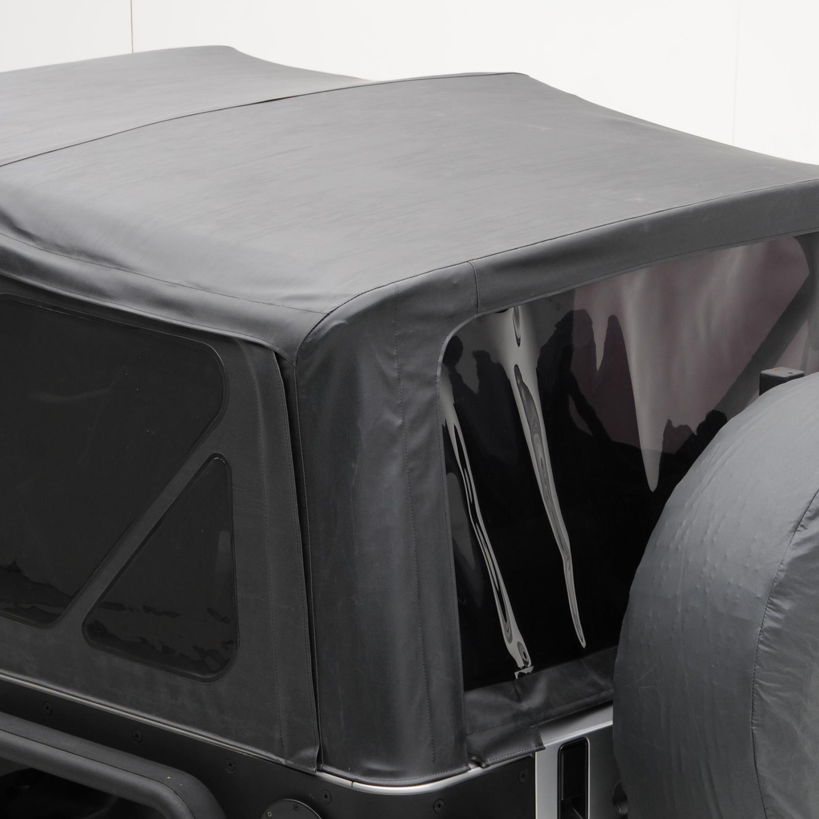 Soft Top 07-09 Wrangler JK 2 DR OEM Replacement W/Tinted Windows Black Diamond Smittybilt