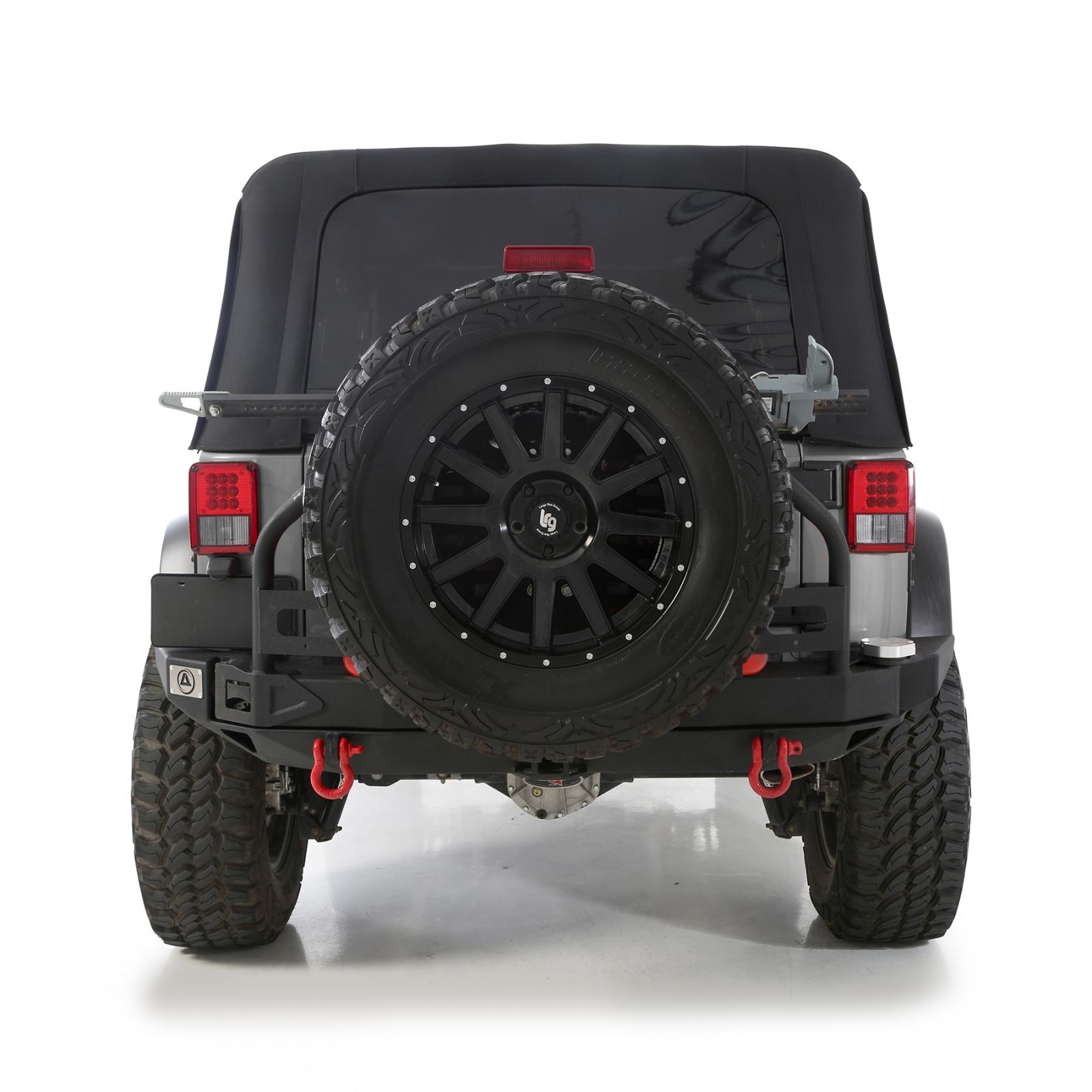Soft Top Premium Canvas 07-09 Wrangler JK 4 DR OEM Replacement W/Tinted Windows Black Diamond Smittybilt