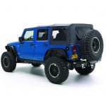Soft Top 10-18 Wrangler JK 4 DR OEM Replacement W/Tinted Windows Black Diamond Smittybilt