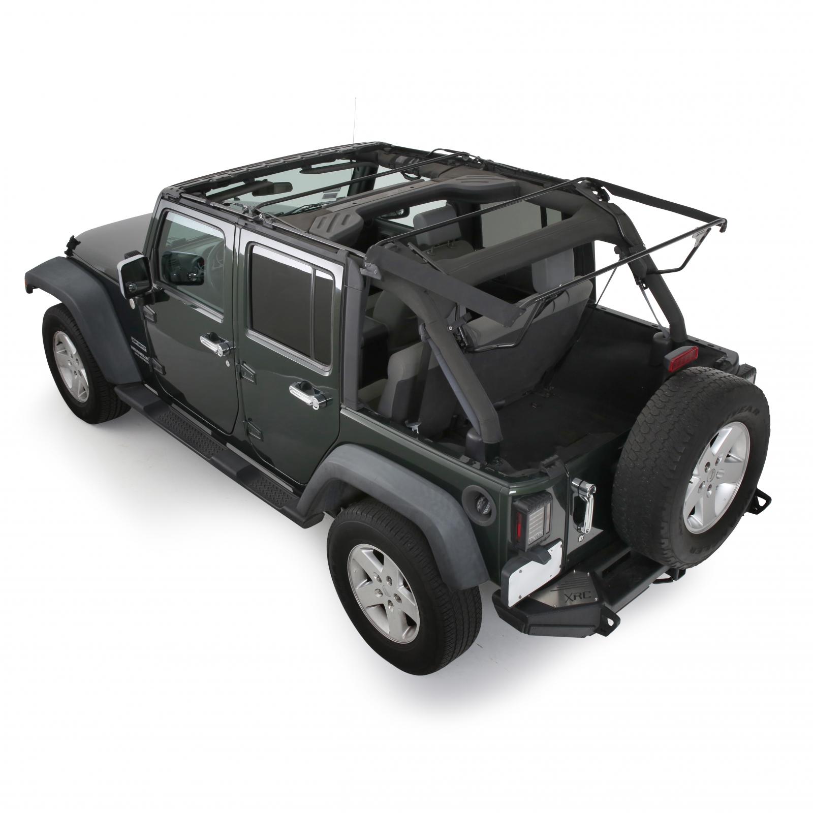 Jeep JKU Soft Top Bow Assembly OE Style 2007-2018 Wrangler JKU 4-Door Black Smittybilt